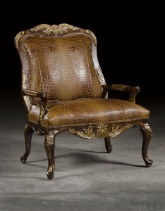 Embossed leather chair Embossed leather chair