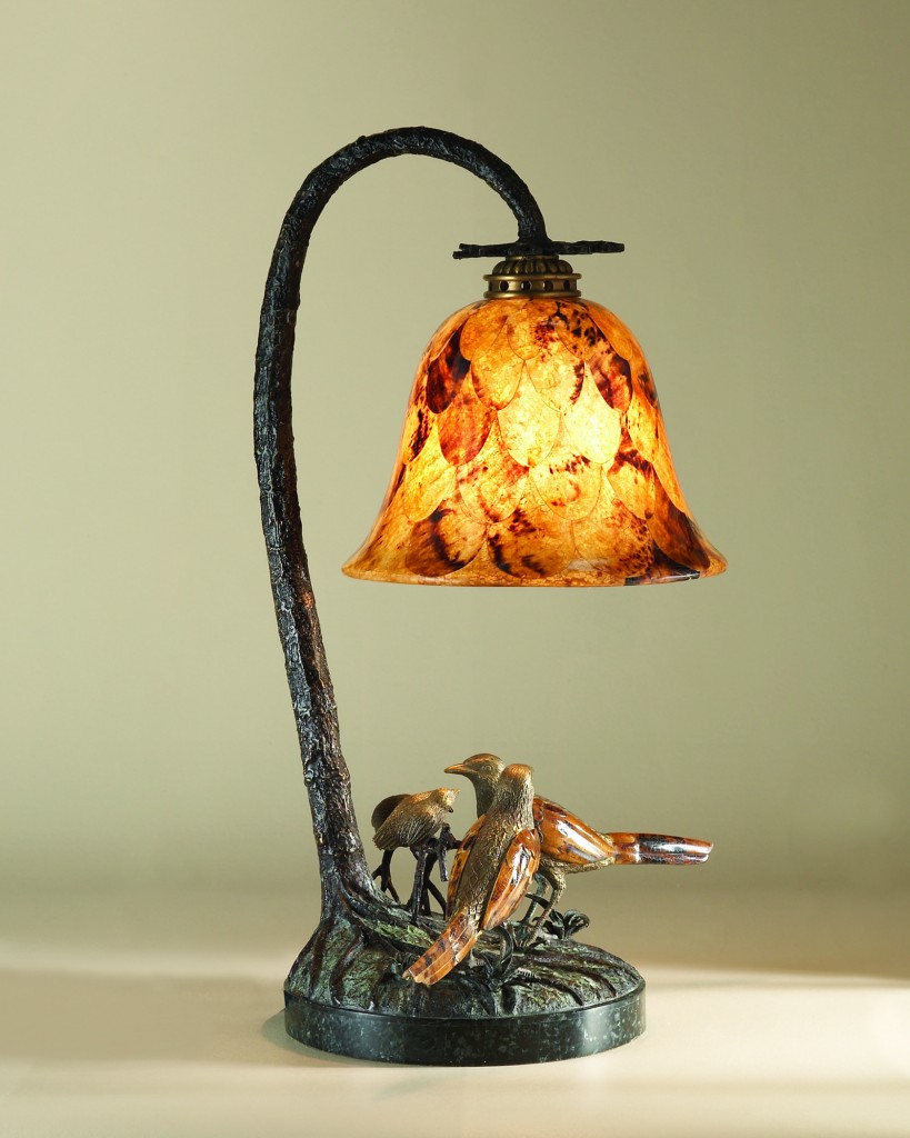 table lamp with brass birds table lamp with brass birds