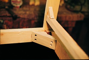 Wood frame for leather furniture