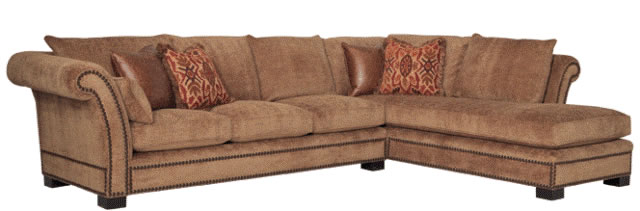 Fabric Sectional with Chaise Fabric Sectional with Chaise