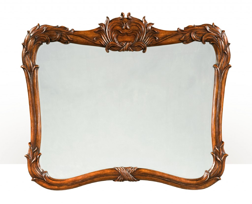 Finely Carved Mahogany Wall MIrror Finely Carved Mahogany Wall MIrror