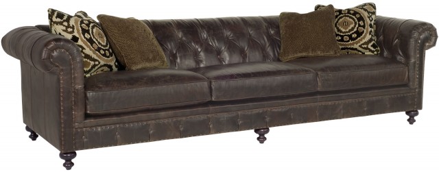 Leather Sofa Tufted