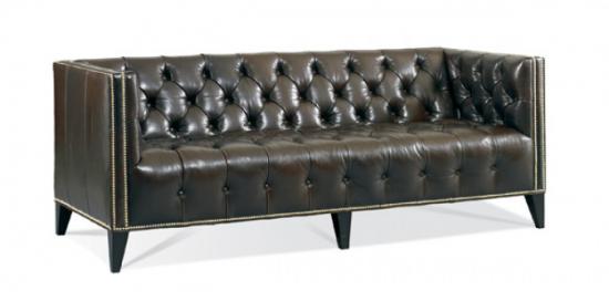 Shelter Tufted Leather Sofa