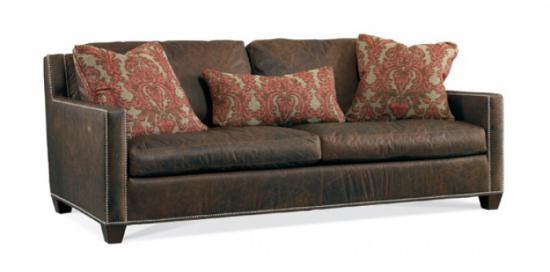 Extra Deep Leather Sofa