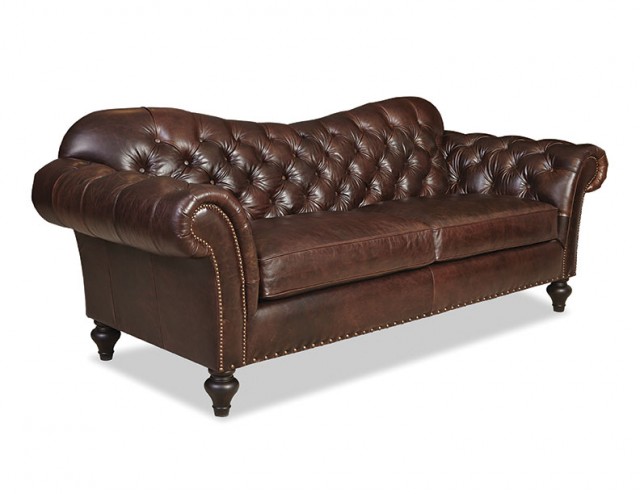 Tufted Leather Sofa