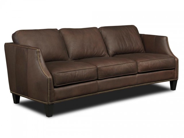 Leather Sofa Three Cushion