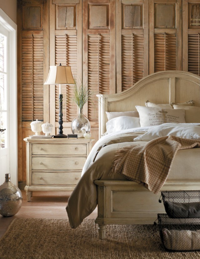 Cottage White Panel Bed