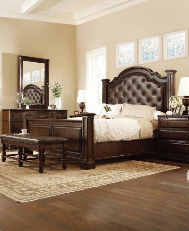 Leather Poster Bed