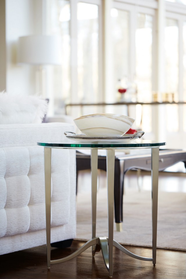 Glass End Table