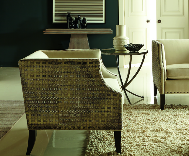 Bernhardt Interiors Embossed Leather