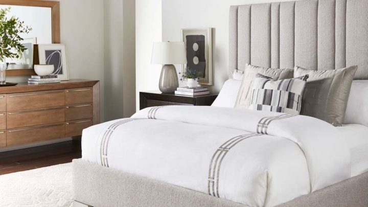 upholstered bed
