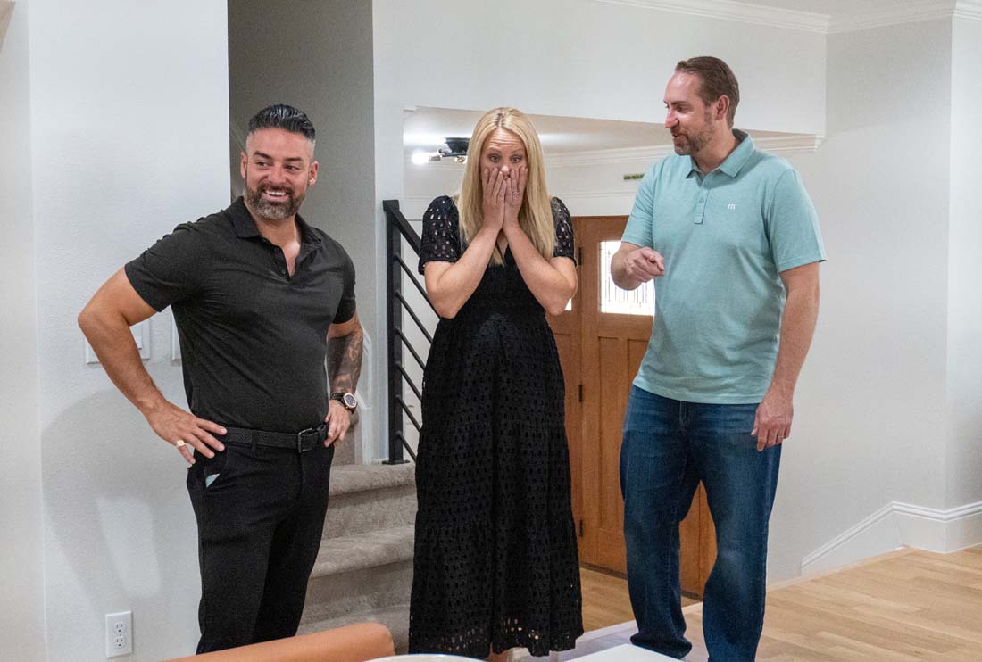 Centennial family reaction to donated leather sofa from Colorado furniture store