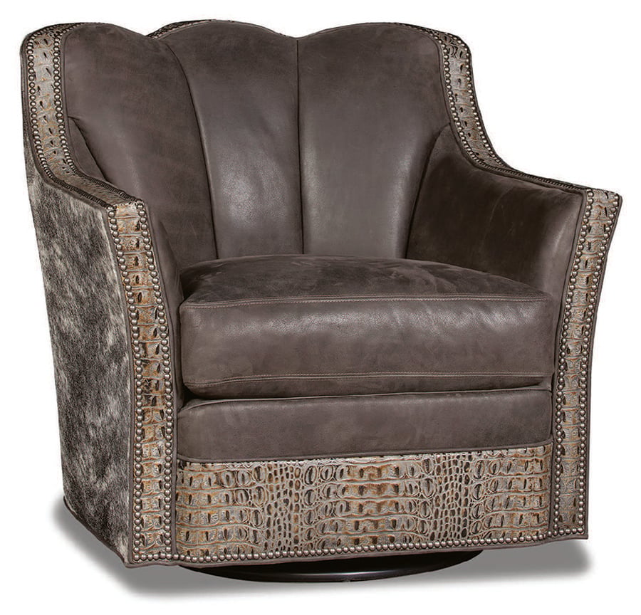 Embossed Leather Chair