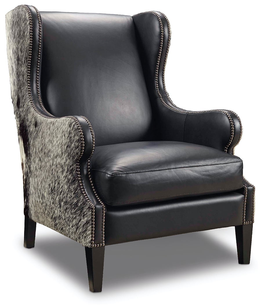 Hair on Hide Leather Chair