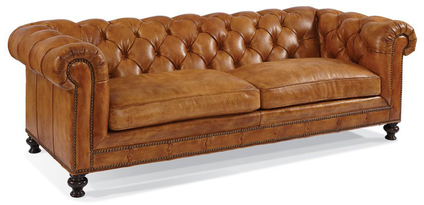 Traditional Leather Sofa